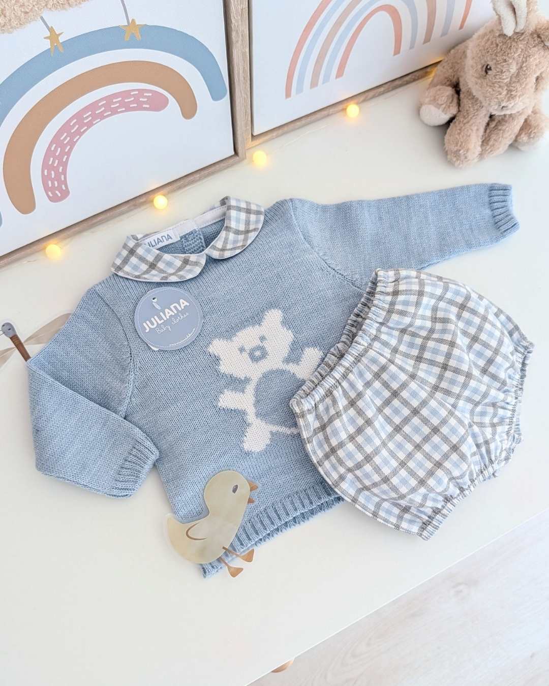 Conjunto Pantalon Oso Azul - Colección Nido Juliana
