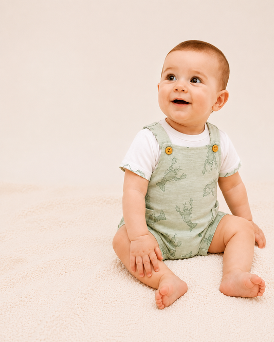 Conjunto Peto Langosta Verde + Camiseta Acuario - Tutto Piccolo