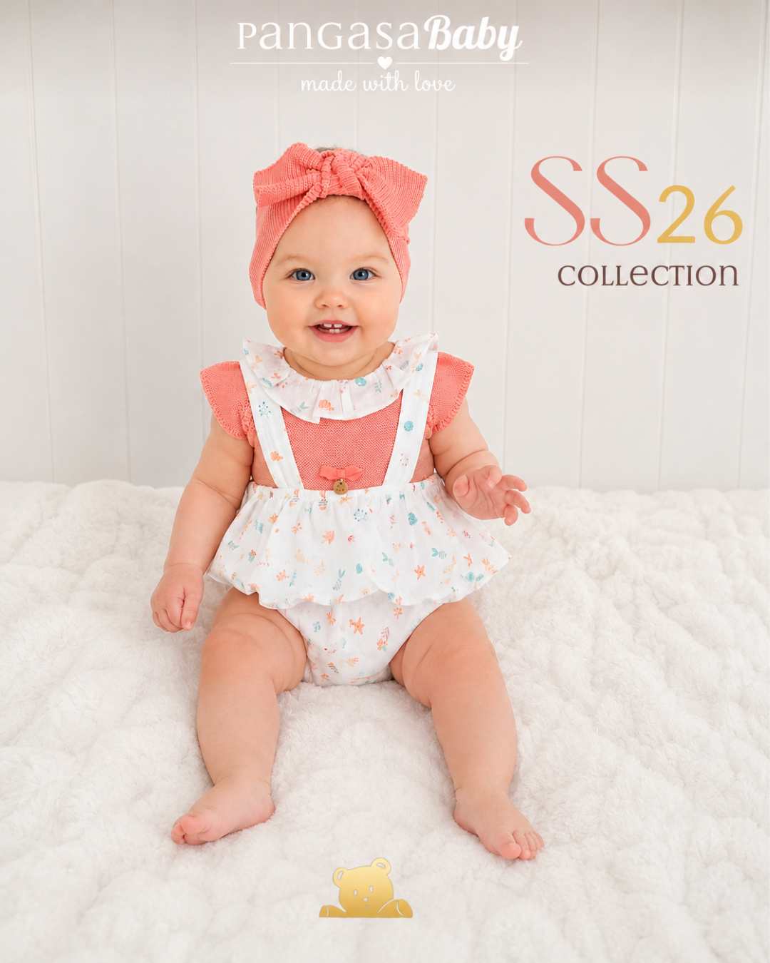 Conjunto Peto MAR PECES Coral 2685325 - Pangasa Baby