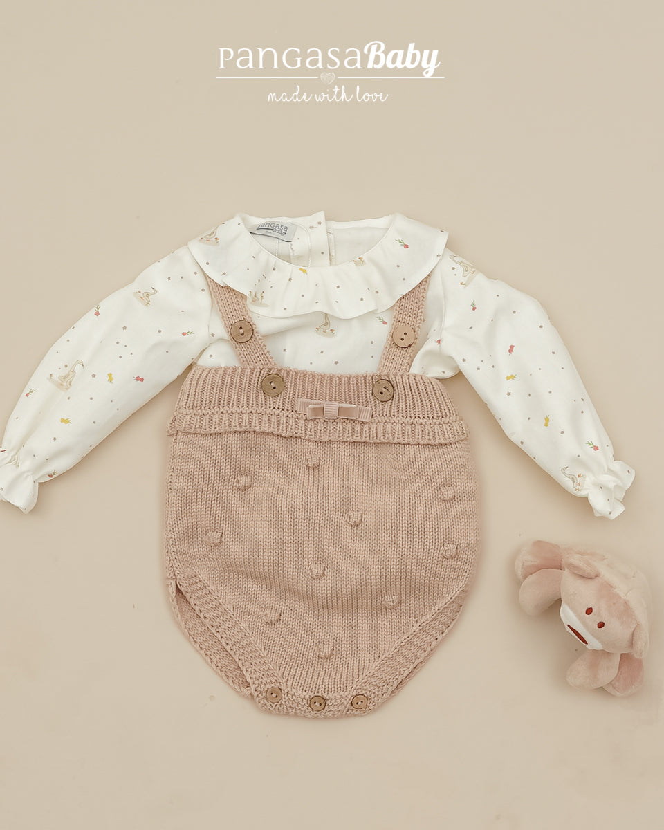 Conjunto Peto Pato y Flores 🦆 Petit Duck - Pangasa Baby