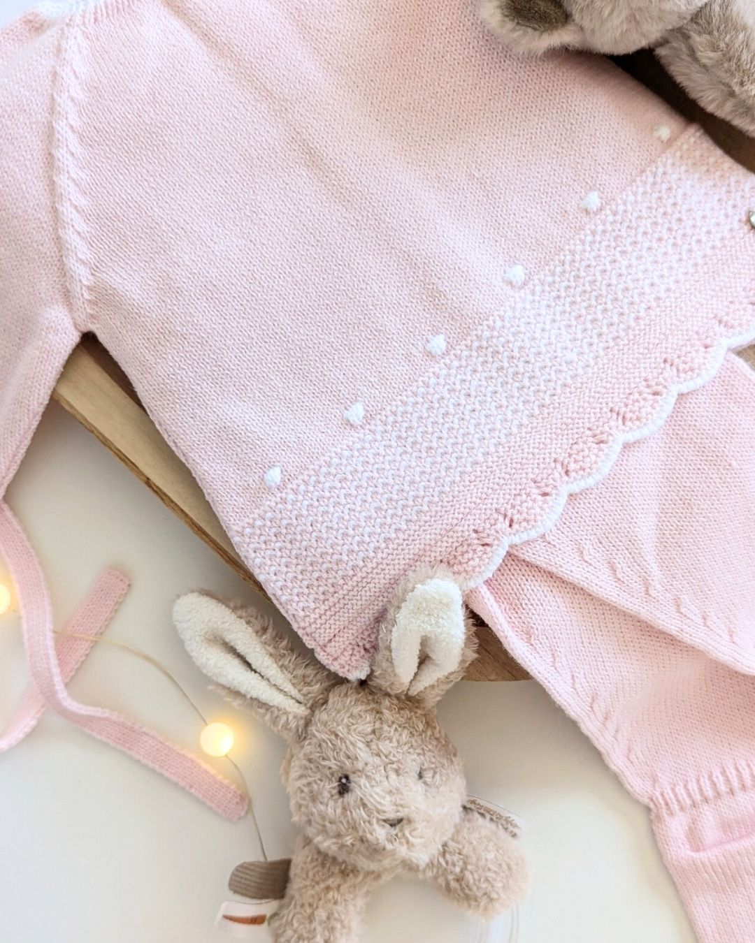 Conjunto Polaina Bodoques Rosa Tiza - Paz Rodriguez