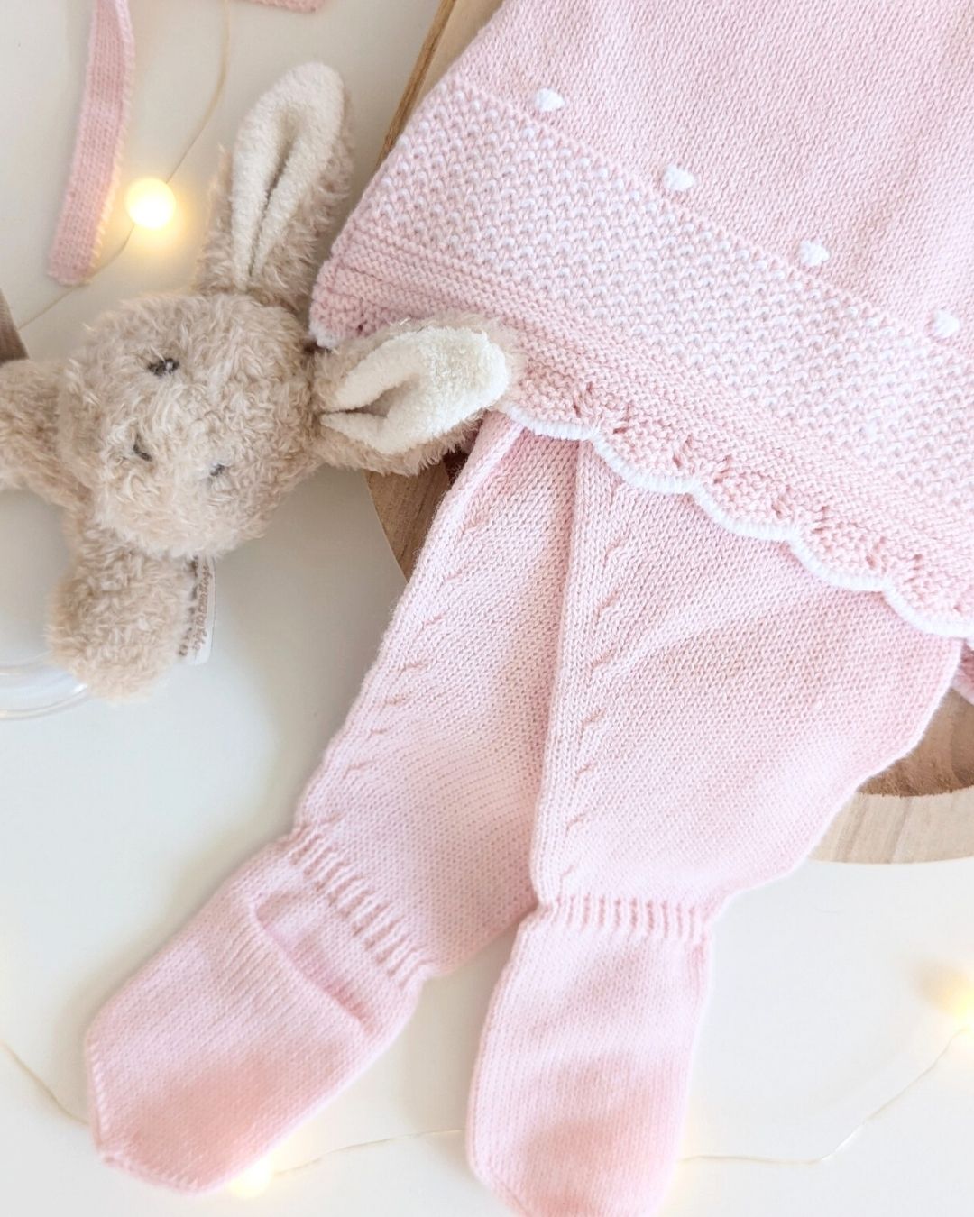 Conjunto Polaina Bodoques Rosa Tiza - Paz Rodriguez