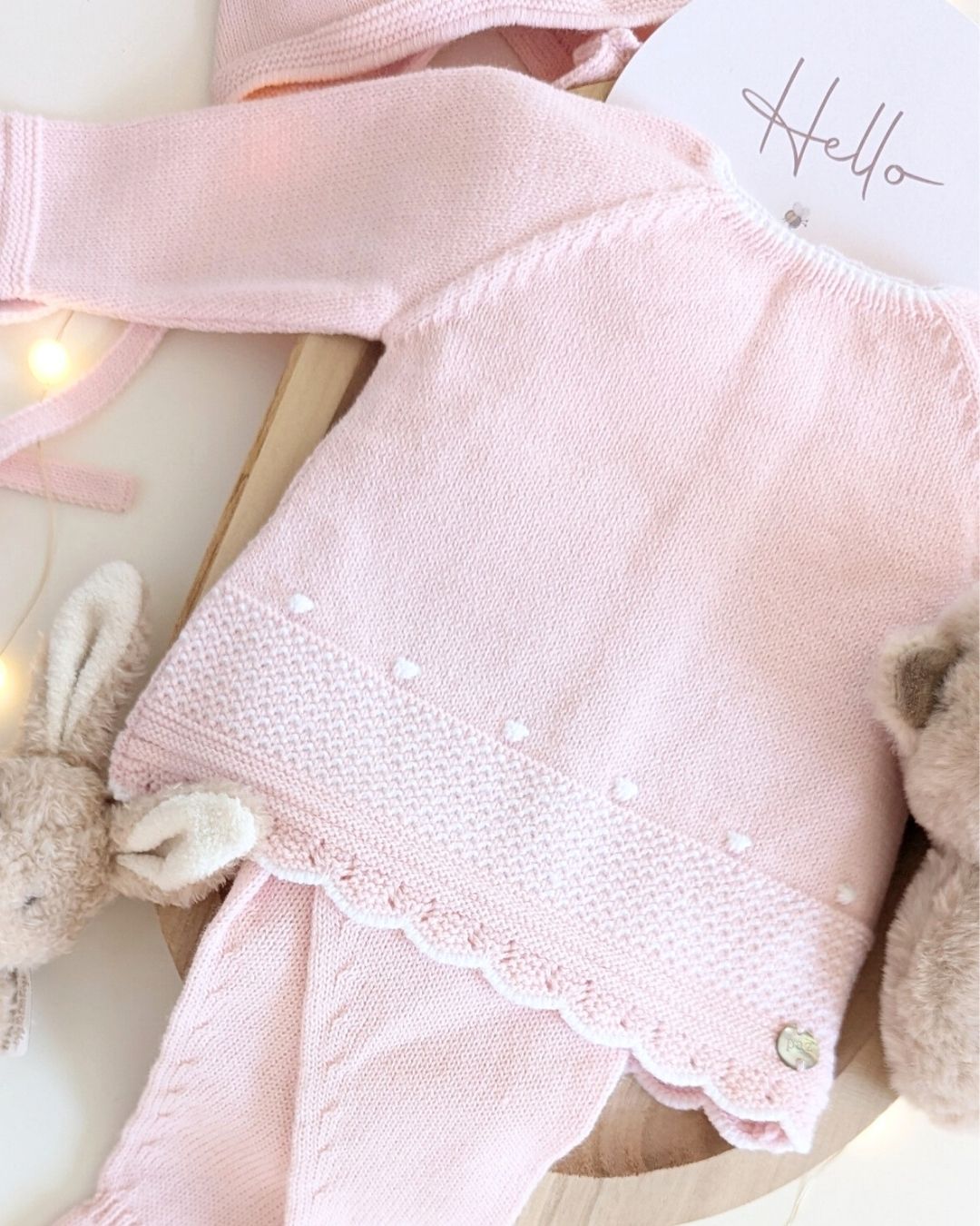 Conjunto Polaina Bodoques Rosa Tiza - Paz Rodriguez