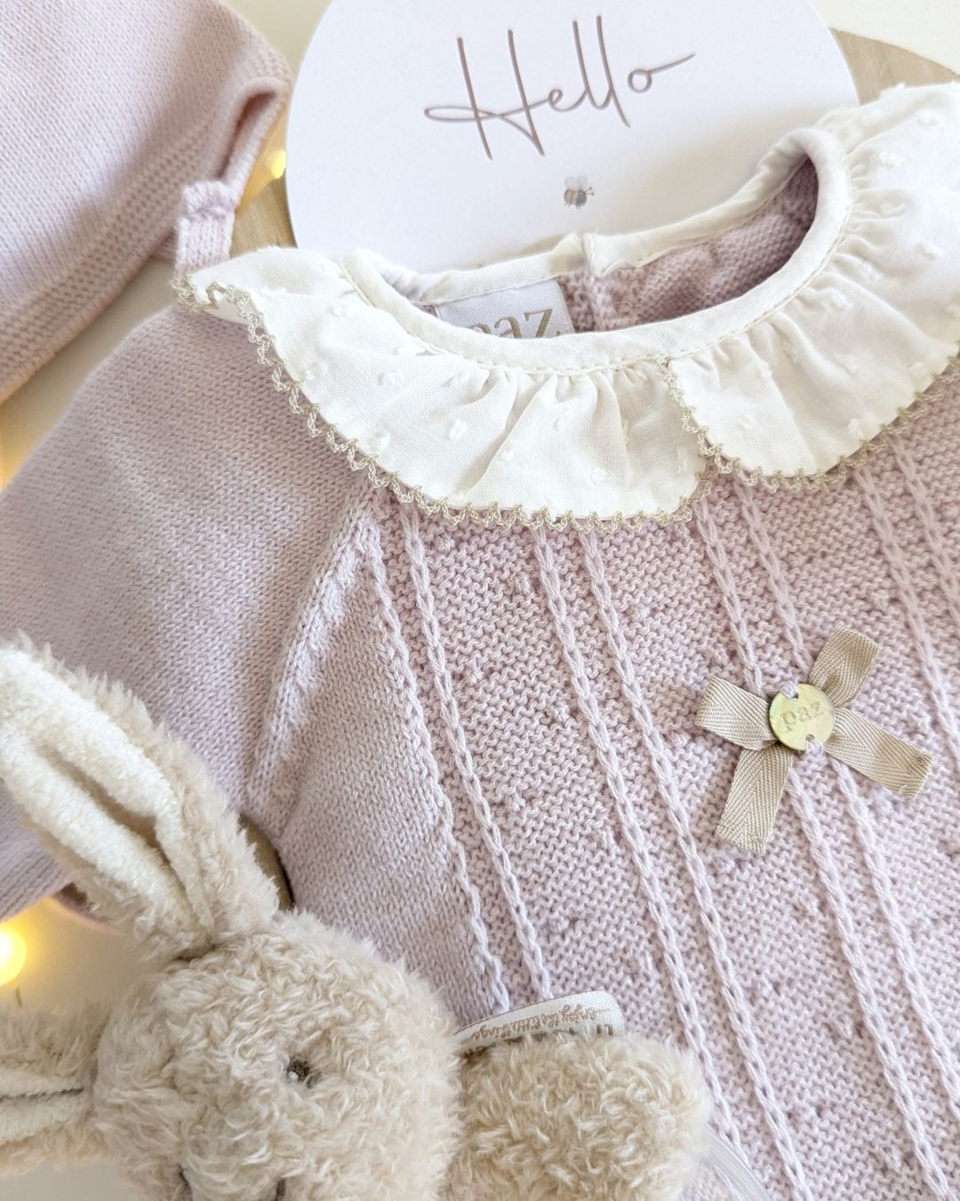 Conjunto Polaina Erizos Malva - Paz Rodriguez