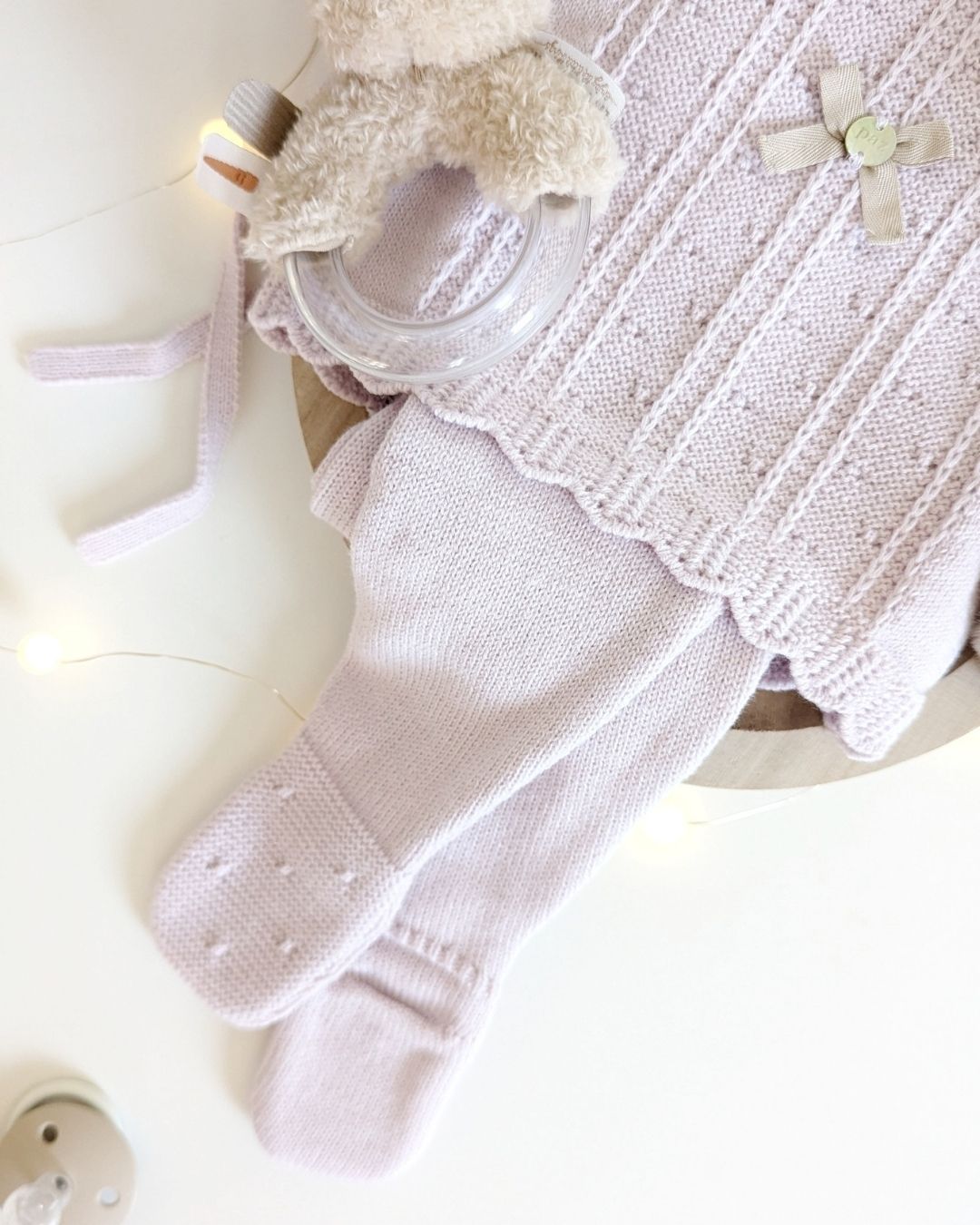 Conjunto Polaina Erizos Malva - Paz Rodriguez