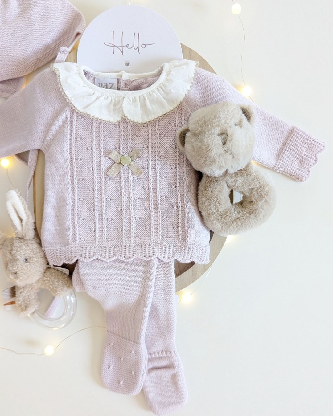 Conjunto Polaina Erizos Malva - Paz Rodriguez