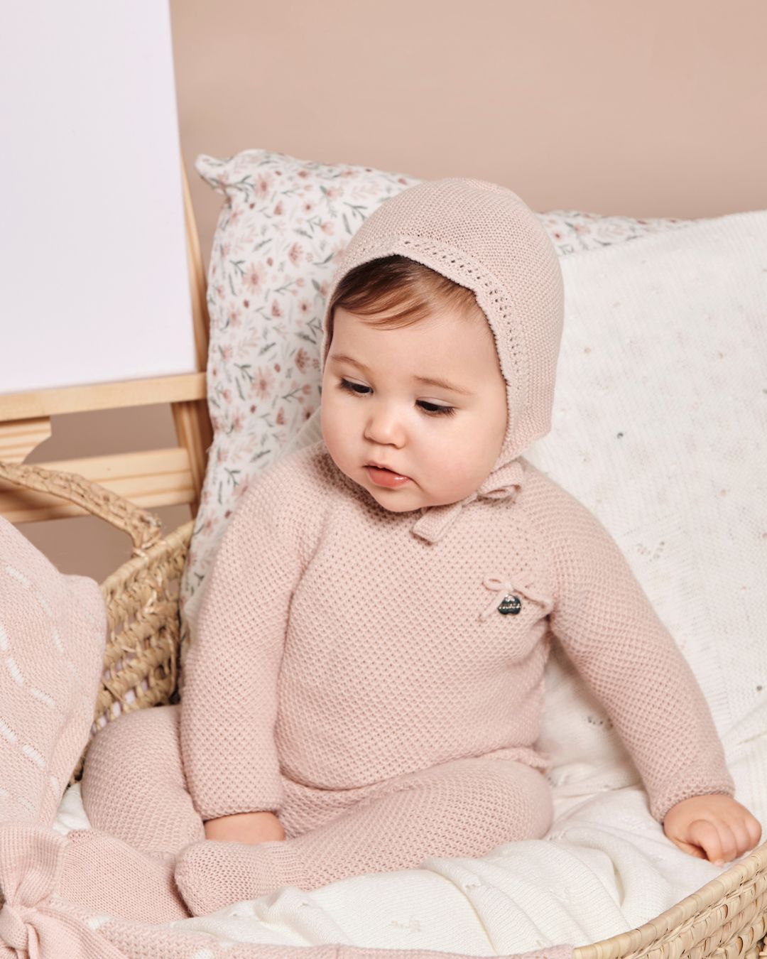 Conjunto Polaina Recogidas Rosa Palo - Colección Piano de Juliana