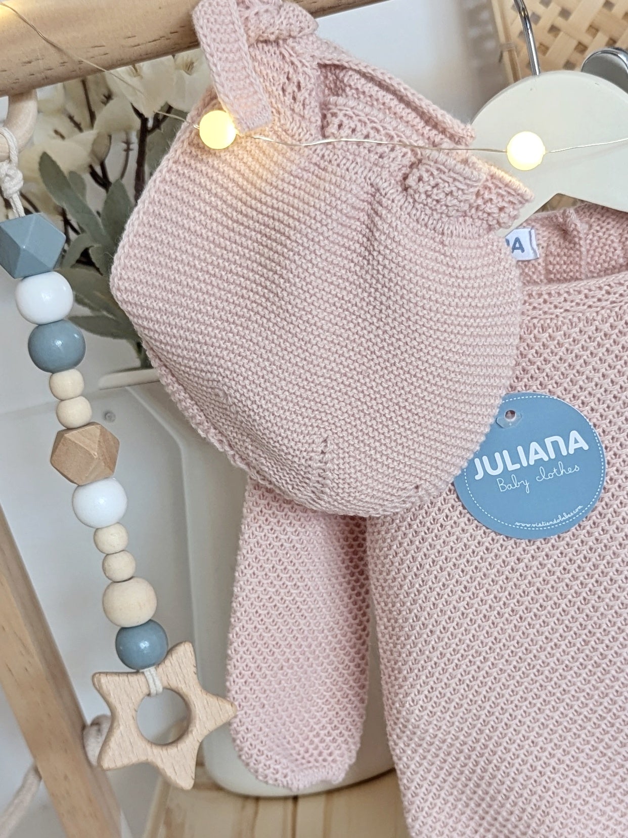 Conjunto Polaina Recogidas Rosa Palo - Colección Piano de Juliana