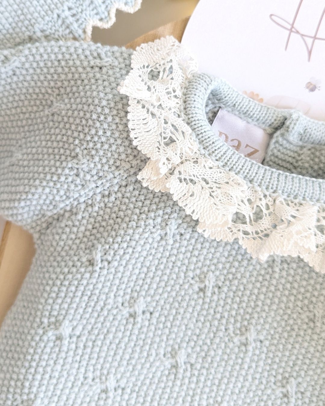 Conjunto Polaina Semilla Verde Tiza - Paz Rodriguez