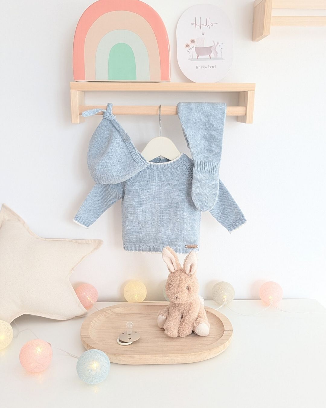 Conjunto Polaina Sherwood Celeste Grisáceo - Martin Aranda