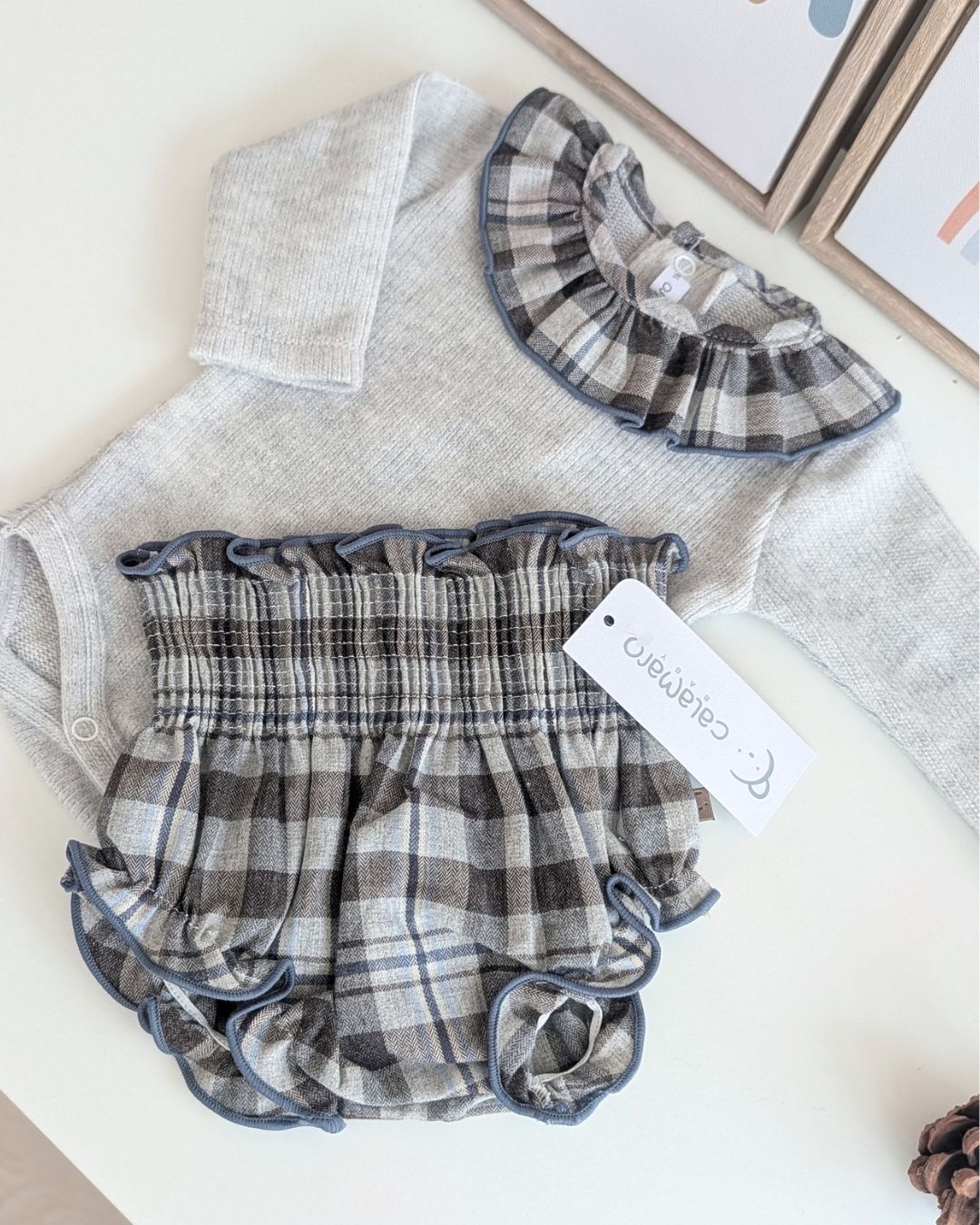 Conjunto Pololo y Body Malpica Gris - Calamaro