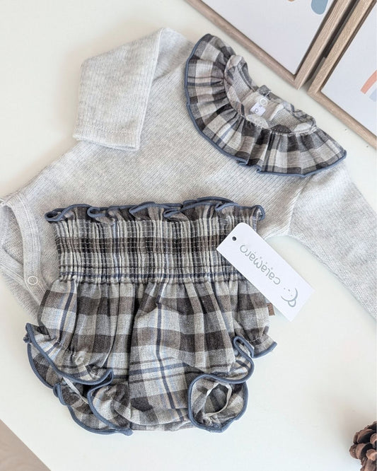 Conjunto Pololo y Body Malpica Gris - Calamaro