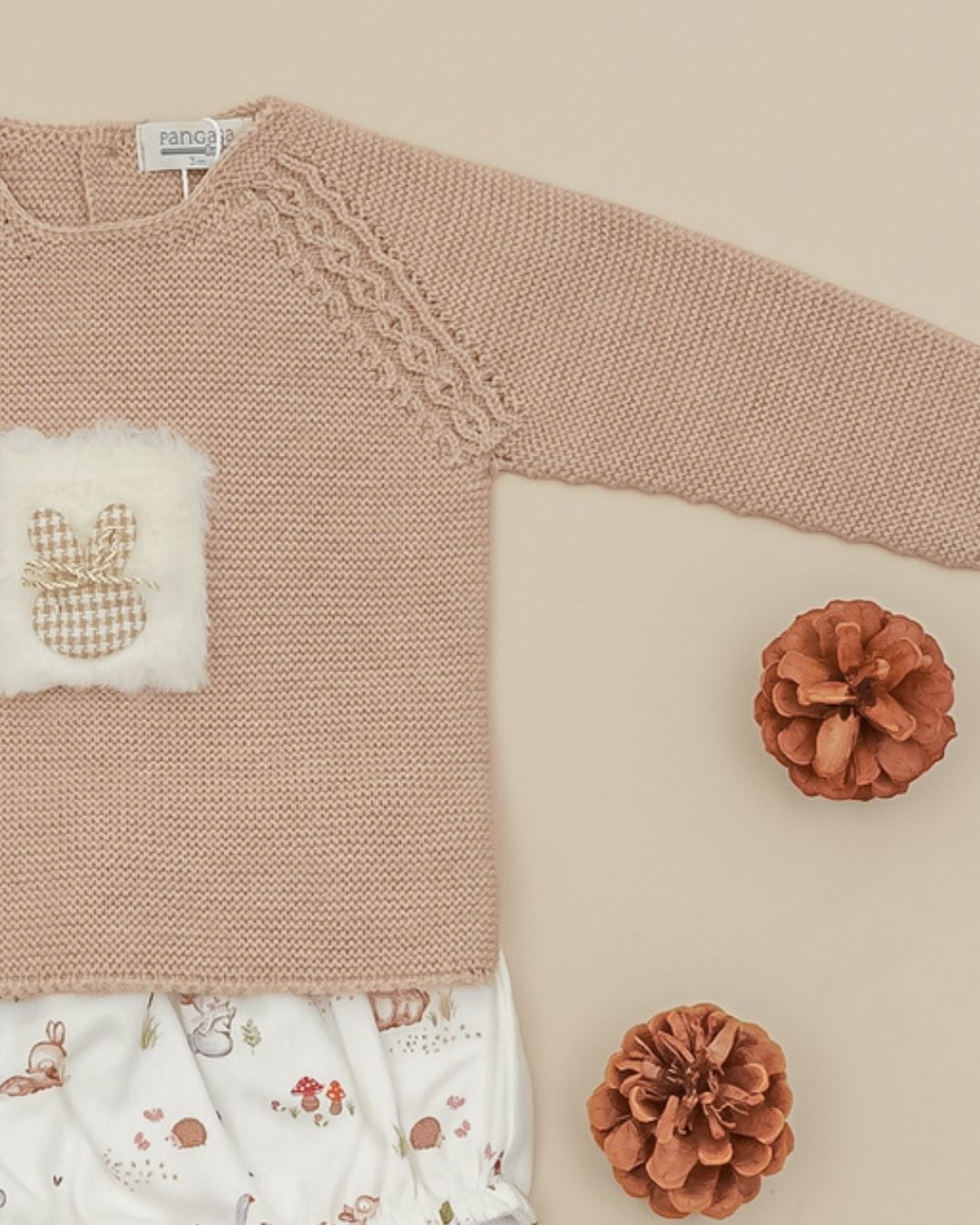 Conjunto Ranita Bambi & Conejo Arena 🦌 Petite Bambi - Pangasa Baby