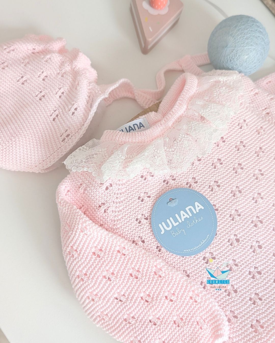 Conjunto bebé polaina Rosa Bebé 🍬 Colección Caramelo - Juliana