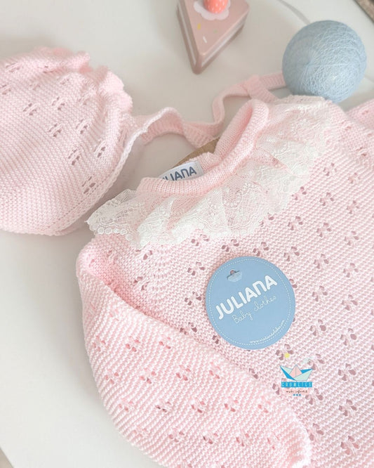 Conjunto bebé polaina Rosa Bebé 🍬 Colección Caramelo - Juliana
