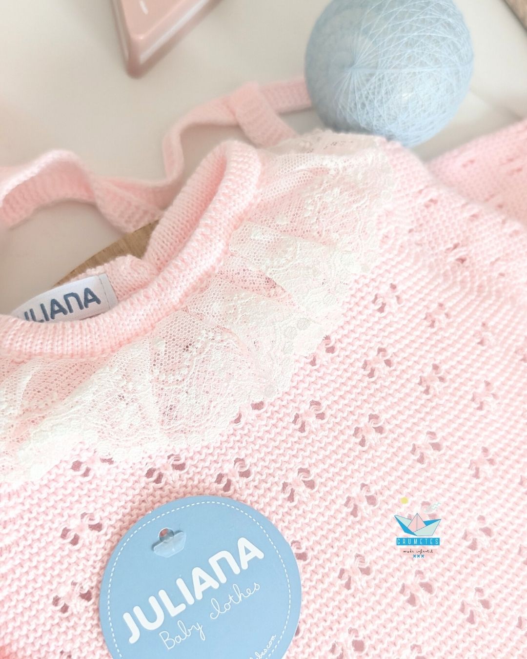Conjunto bebé polaina Rosa Bebé 🍬 Colección Caramelo - Juliana