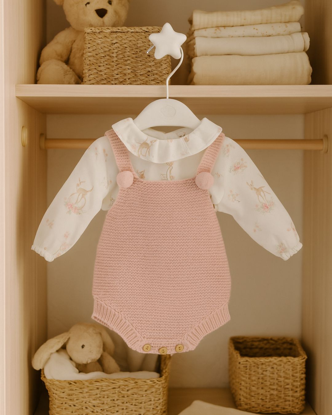 Conjunto Micolino Rosa Empolvado Familia Beatrice - Micolino