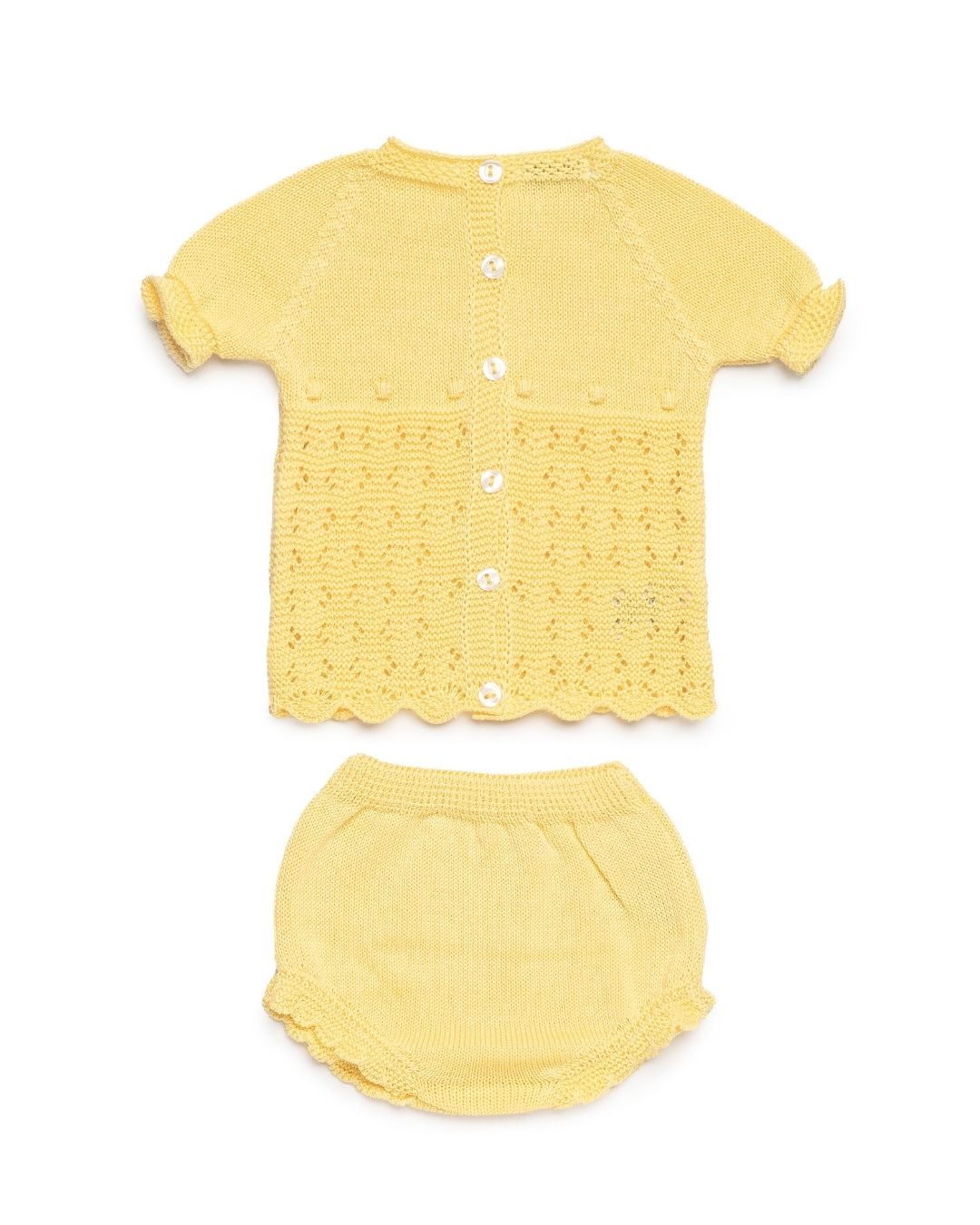 Conjunto bebé braga Amarillo 🍋 Colección Limón - Juliana