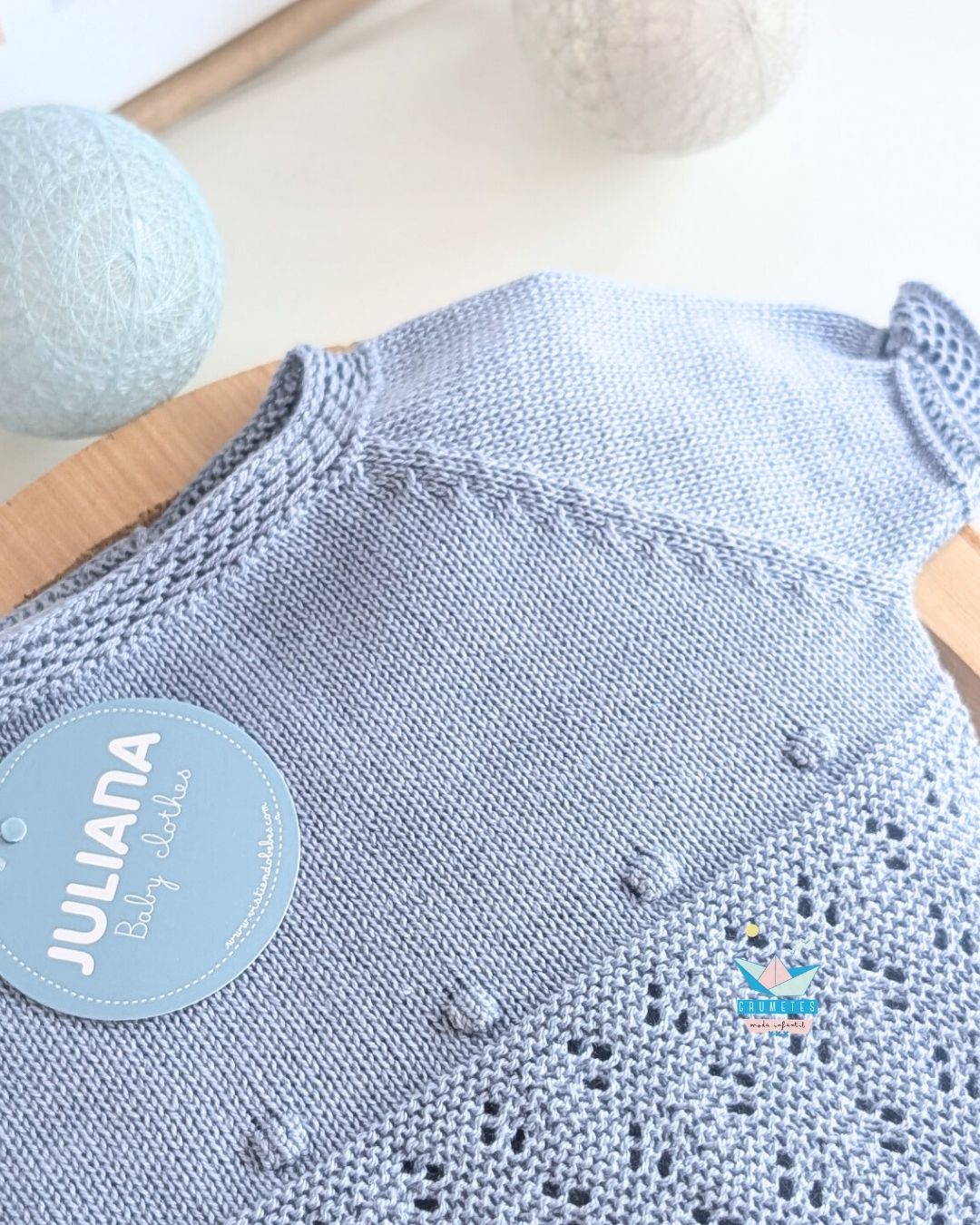 Conjunto bebé braga Azul Cielo🍋 Colección Limón - Juliana