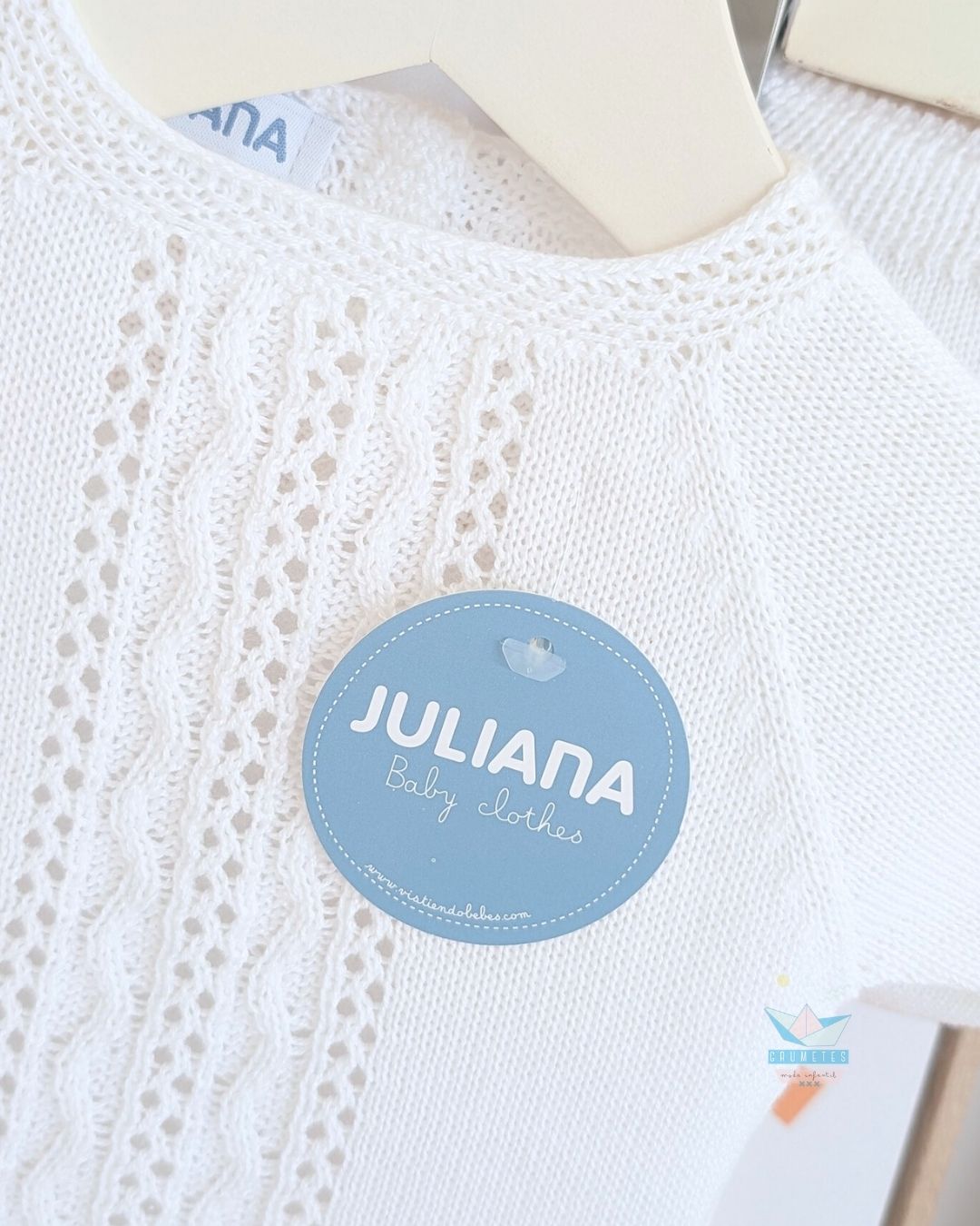 Conjunto bebé braga Blanco🥝 Colección Kiwi - Juliana