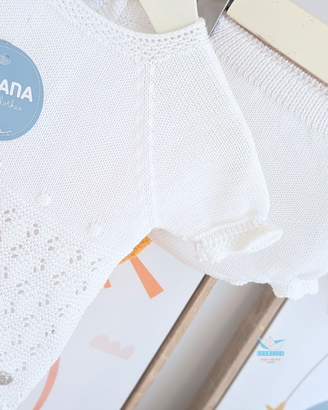 Conjunto bebé braga Blanco 🍋 Colección Limón - Juliana
