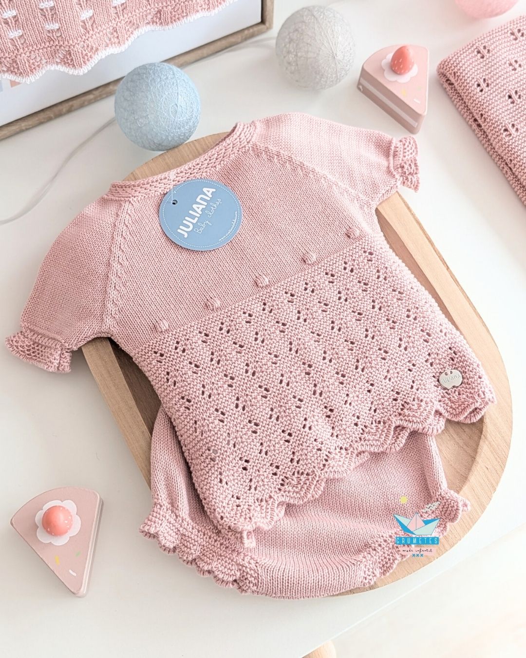 Conjunto bebé braga Maquillaje🍋 Colección Limón - Juliana