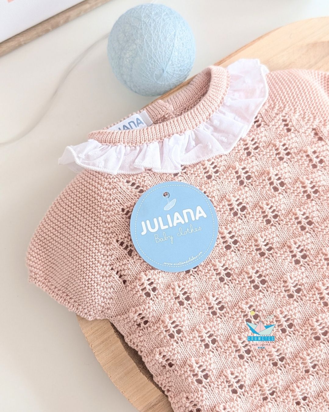 Conjunto bebé braga Rosa Palo 🟣 Colección Ciruela - Juliana
