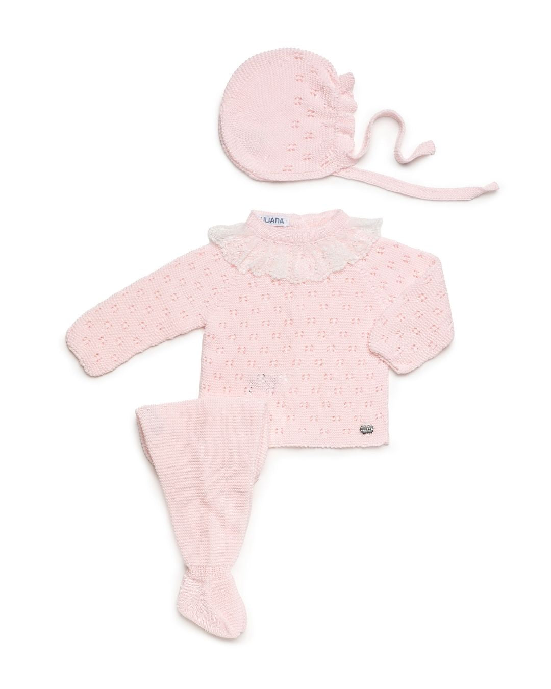 Conjunto bebé polaina Rosa Bebé 🍬 Colección Caramelo - Juliana