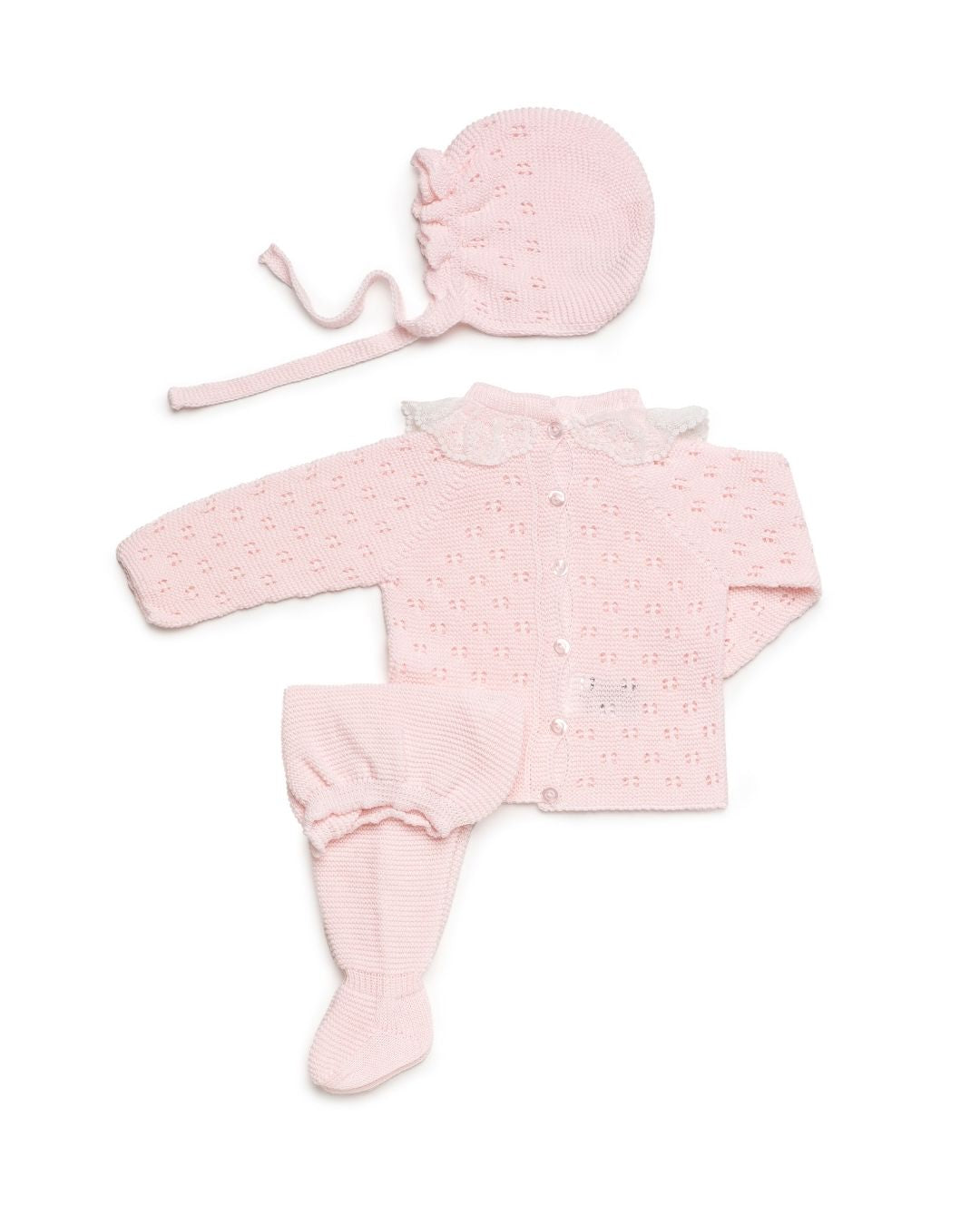Conjunto bebé polaina Rosa Bebé 🍬 Colección Caramelo - Juliana