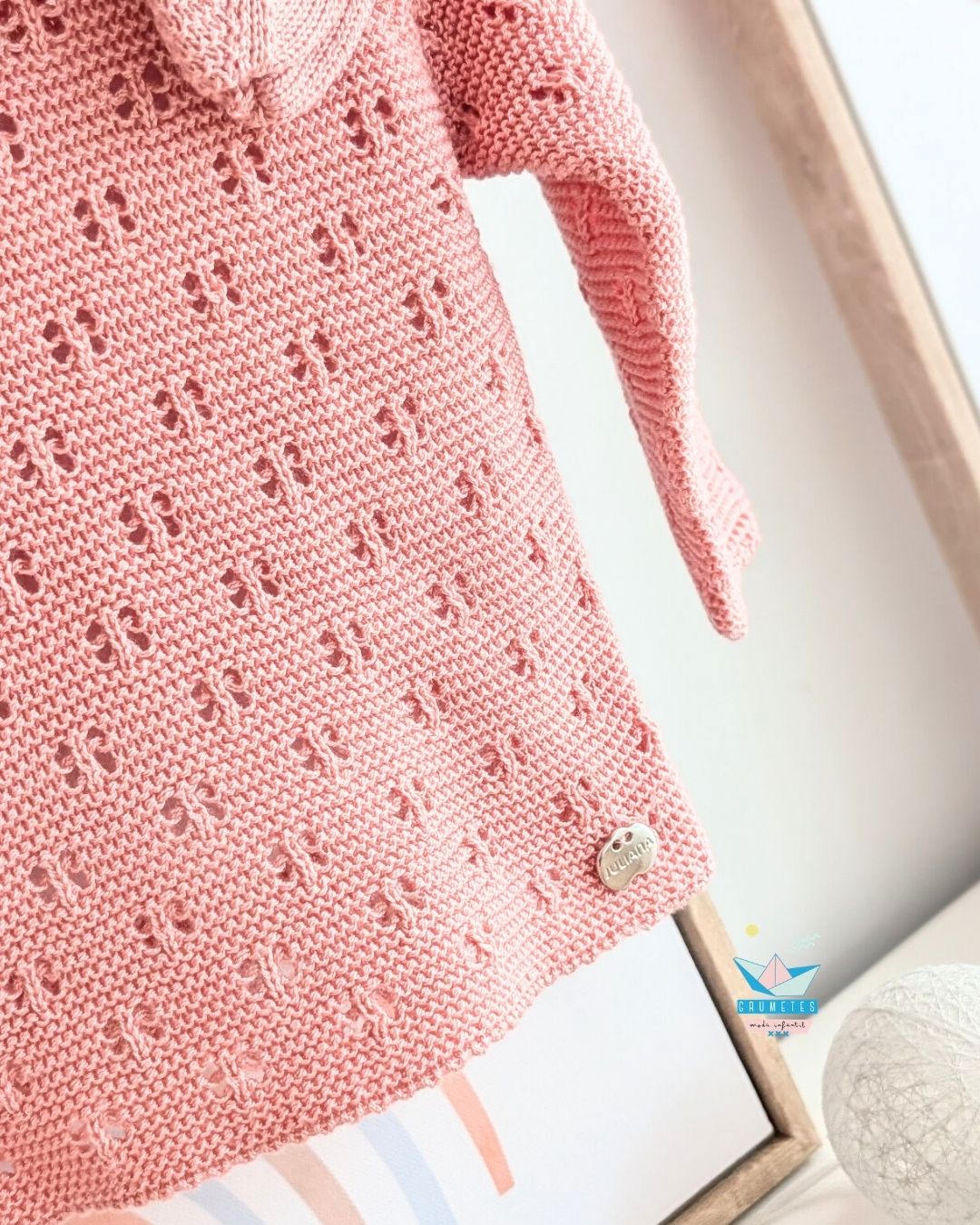 Conjunto bebé polaina Rosa Empolvado 🍬 Colección Caramelo - Juliana
