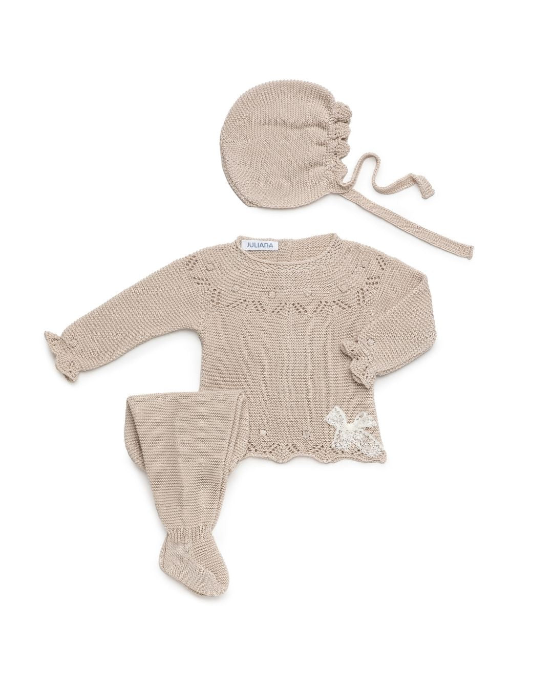 Conjunto bebé polaina Rosa Palo 🍂 Colección Avellana - Juliana
