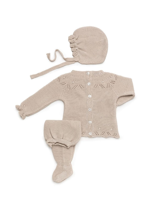 Conjunto bebé polaina Rosa Palo 🍂 Colección Avellana - Juliana