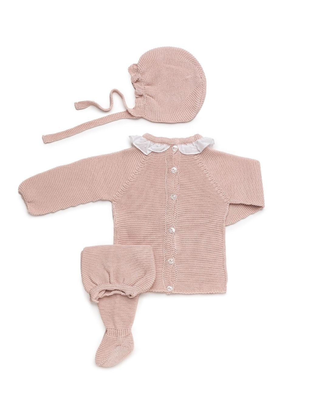 Conjunto bebé polaina Rosa Palo 🟣 Colección Ciruela - Juliana