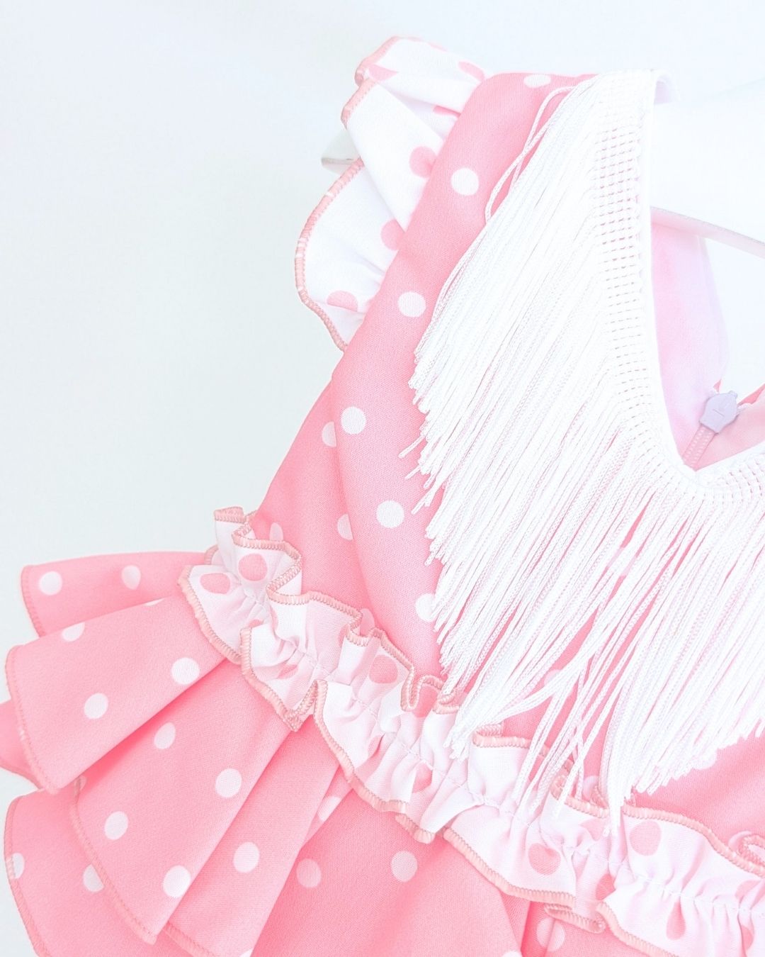 Conjunto flamenca bebé niña con braguita Rosa