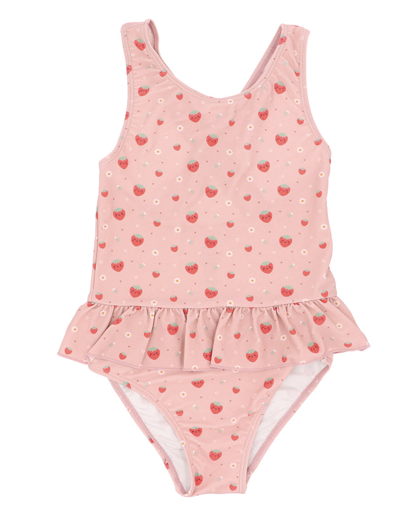 Bañador Cruzado Con Volantes Strawberries - Tutete