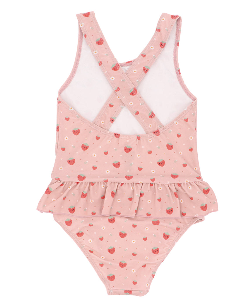 Bañador Cruzado Con Volantes Strawberries - Tutete