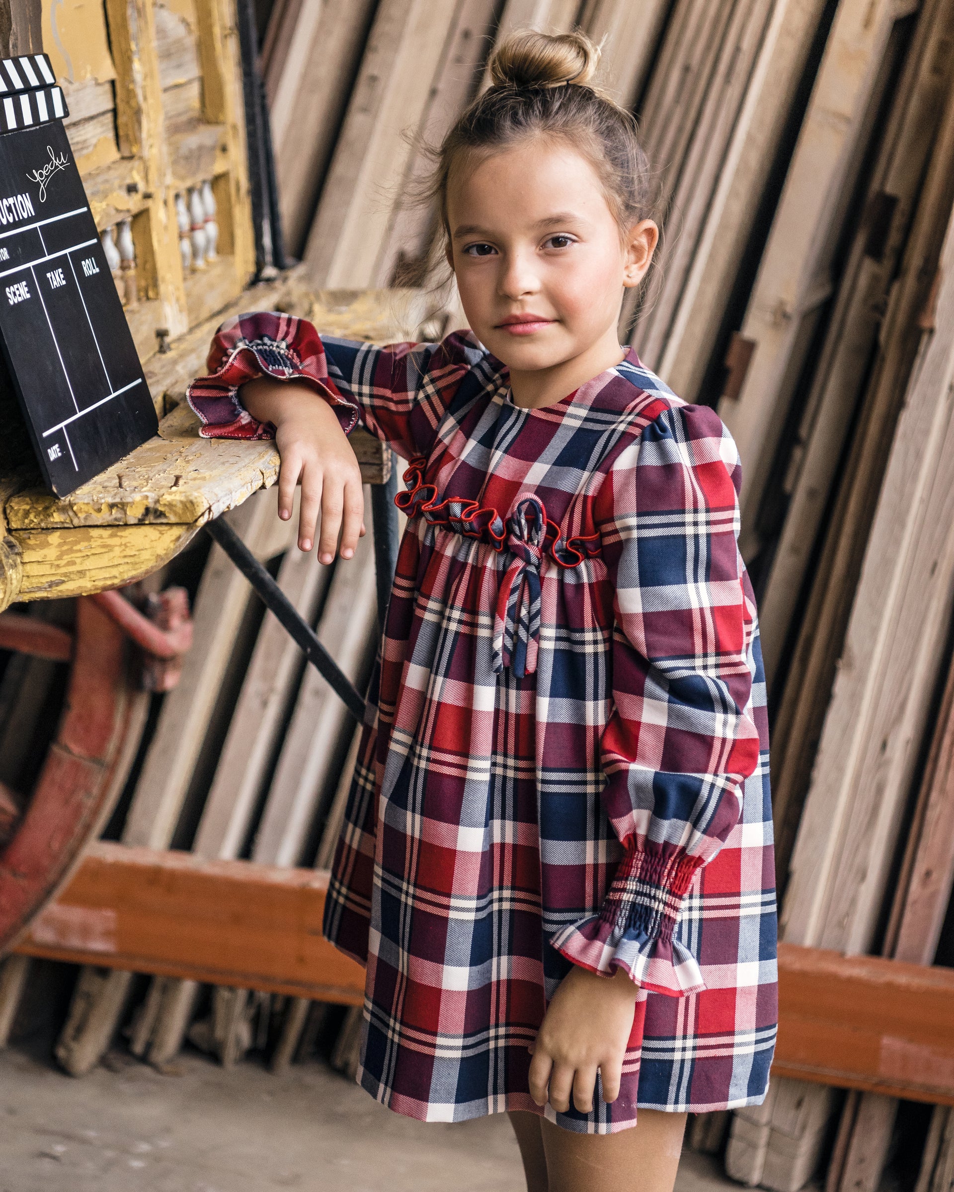Moda Infantil Ropa Para Sesion Navideña Vestido Infantil Navidad