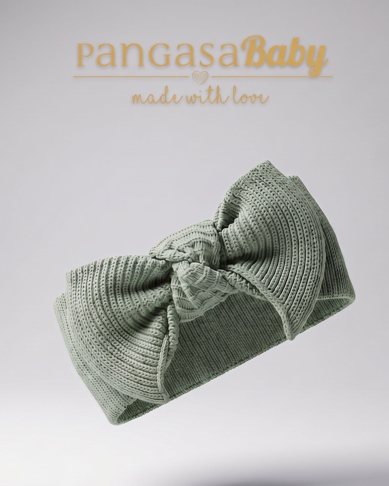 Diadema Lana Verde Hoja - Pangasa Baby