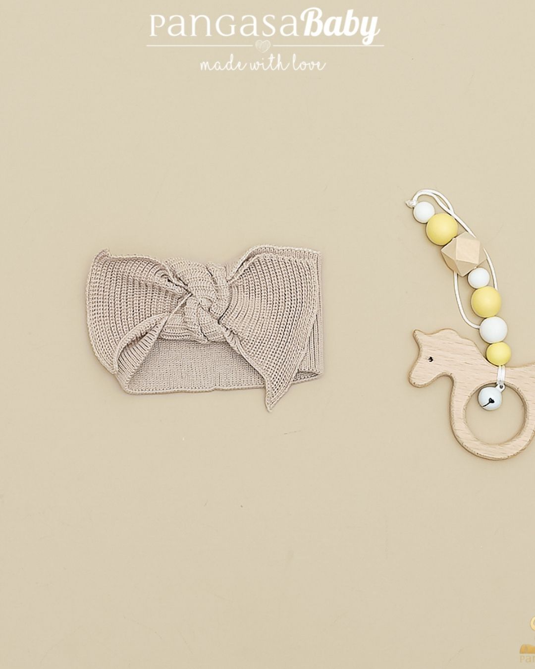 Diadema Elástica Camel - Pangasa Baby