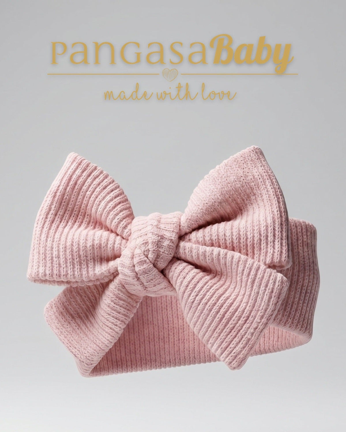 Diadema Lana Rosa Empolvado - Pangasa Baby