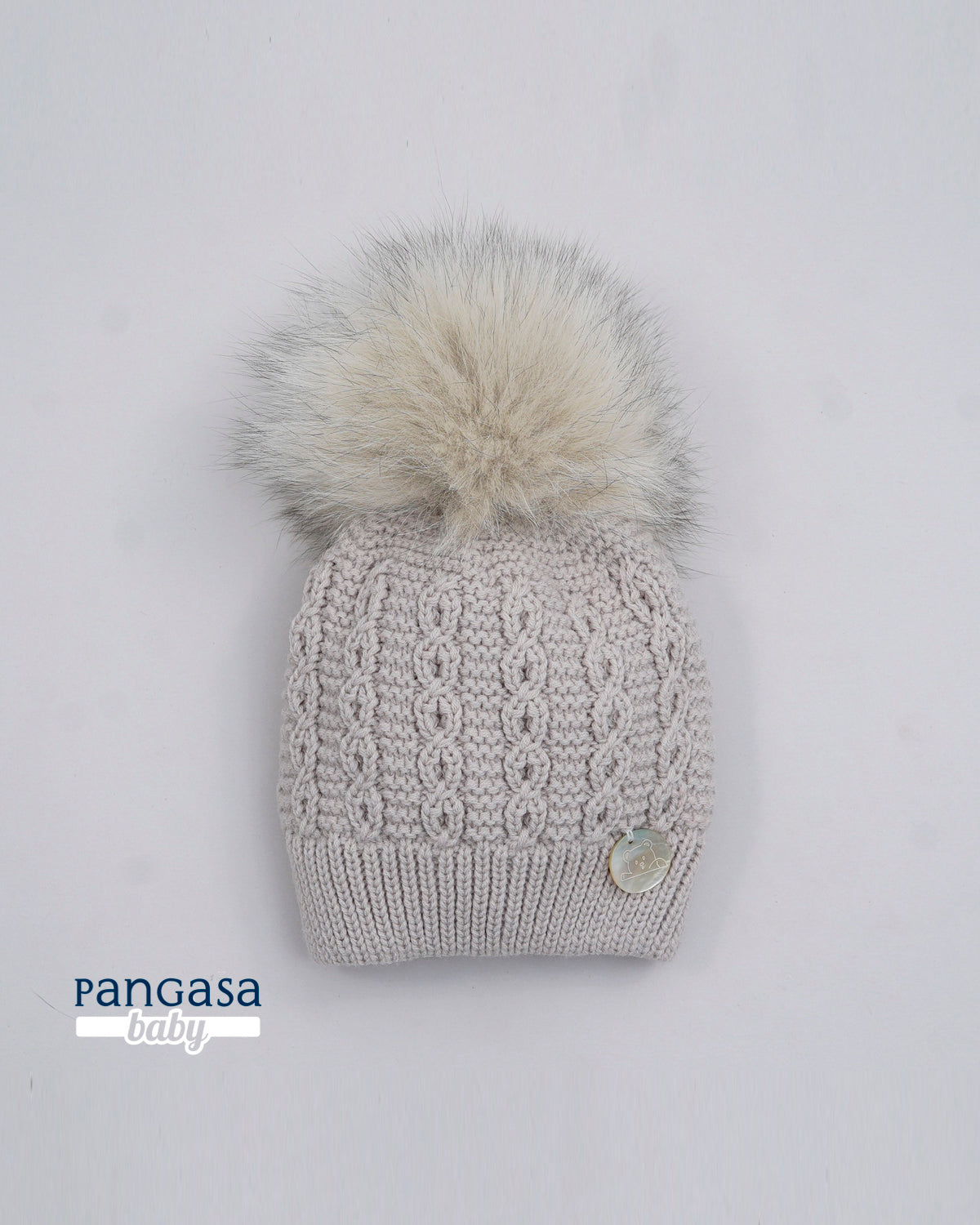 Gorro Ochos Pelo Natural Sintetico Camel - Pangasa Baby