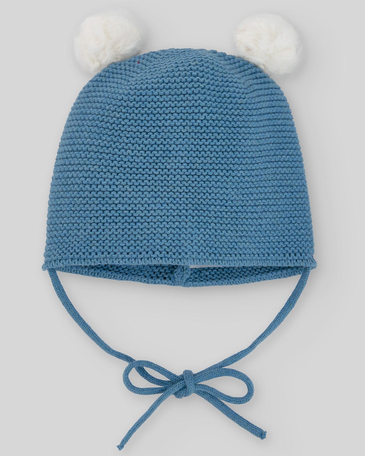 Gorro Pompones Esencial Azul Nilo - Paz Rodriguez
