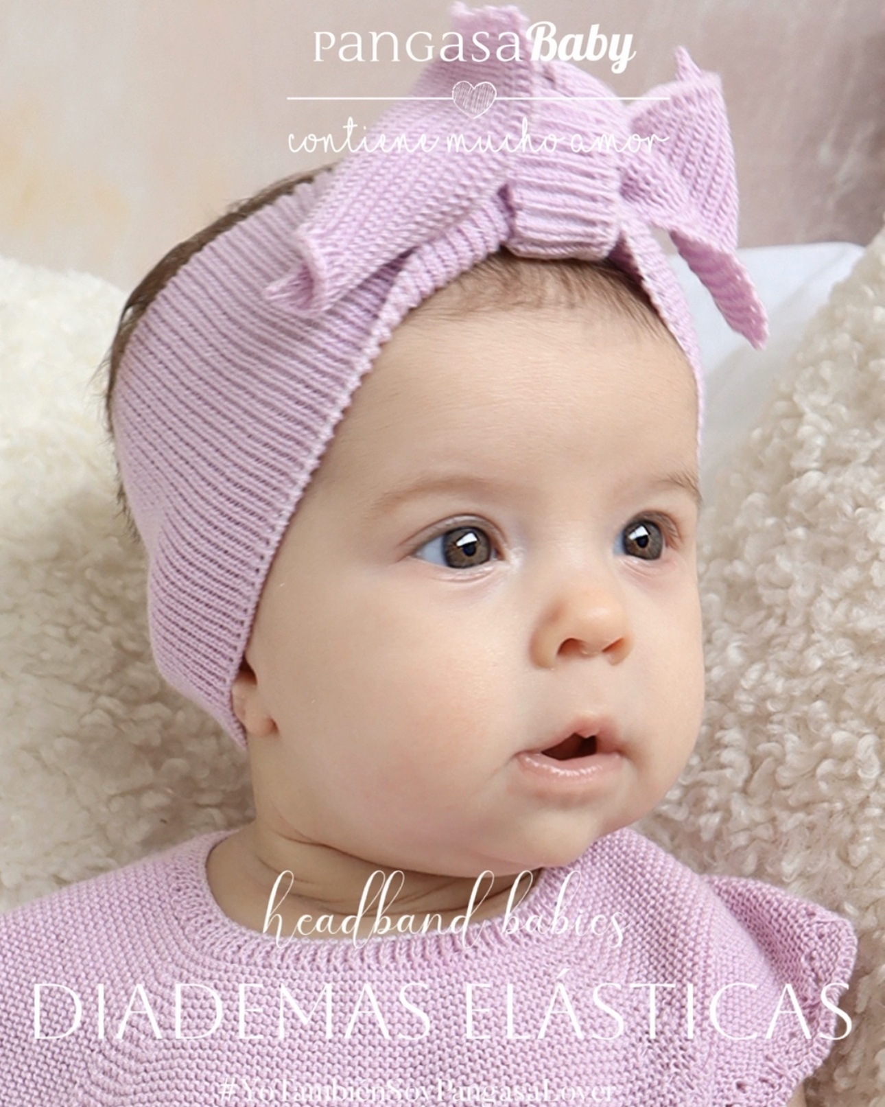 Diadema Elástica Lavanda (Lila) - Pangasa Baby