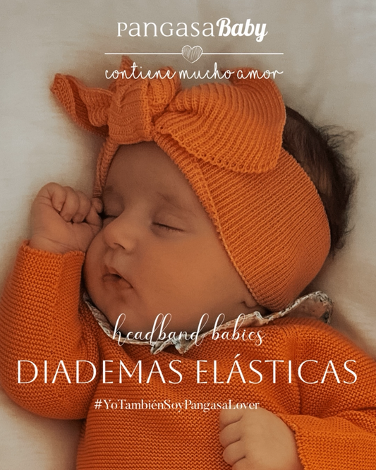 Diadema Elástica Mandarina - Pangasa Baby