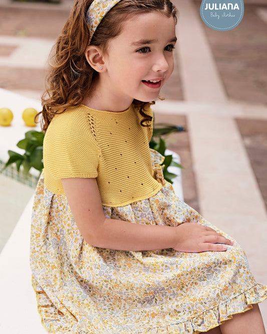Vestido Florecitas Amarillo - Colección Bora Juliana