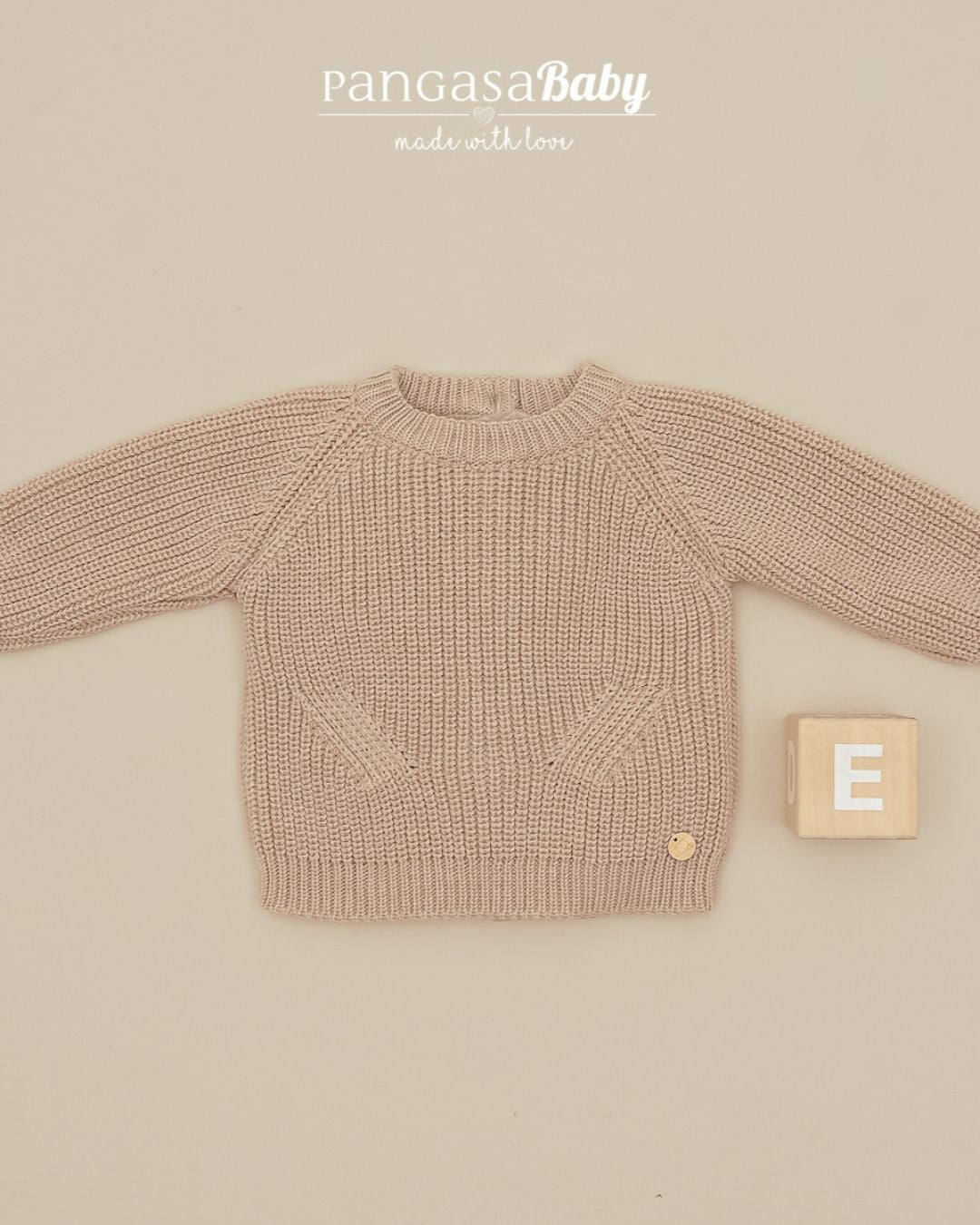 Jersey Punto Perlado Arena 🧶 Pearl Knit - Pangasa Baby