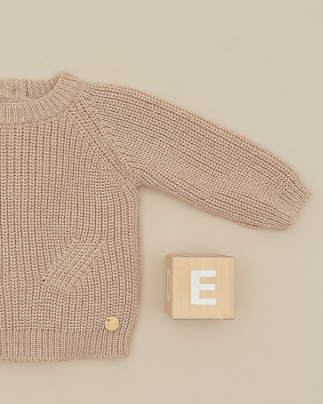 Jersey Punto Perlado Arena 🧶 Pearl Knit - Pangasa Baby