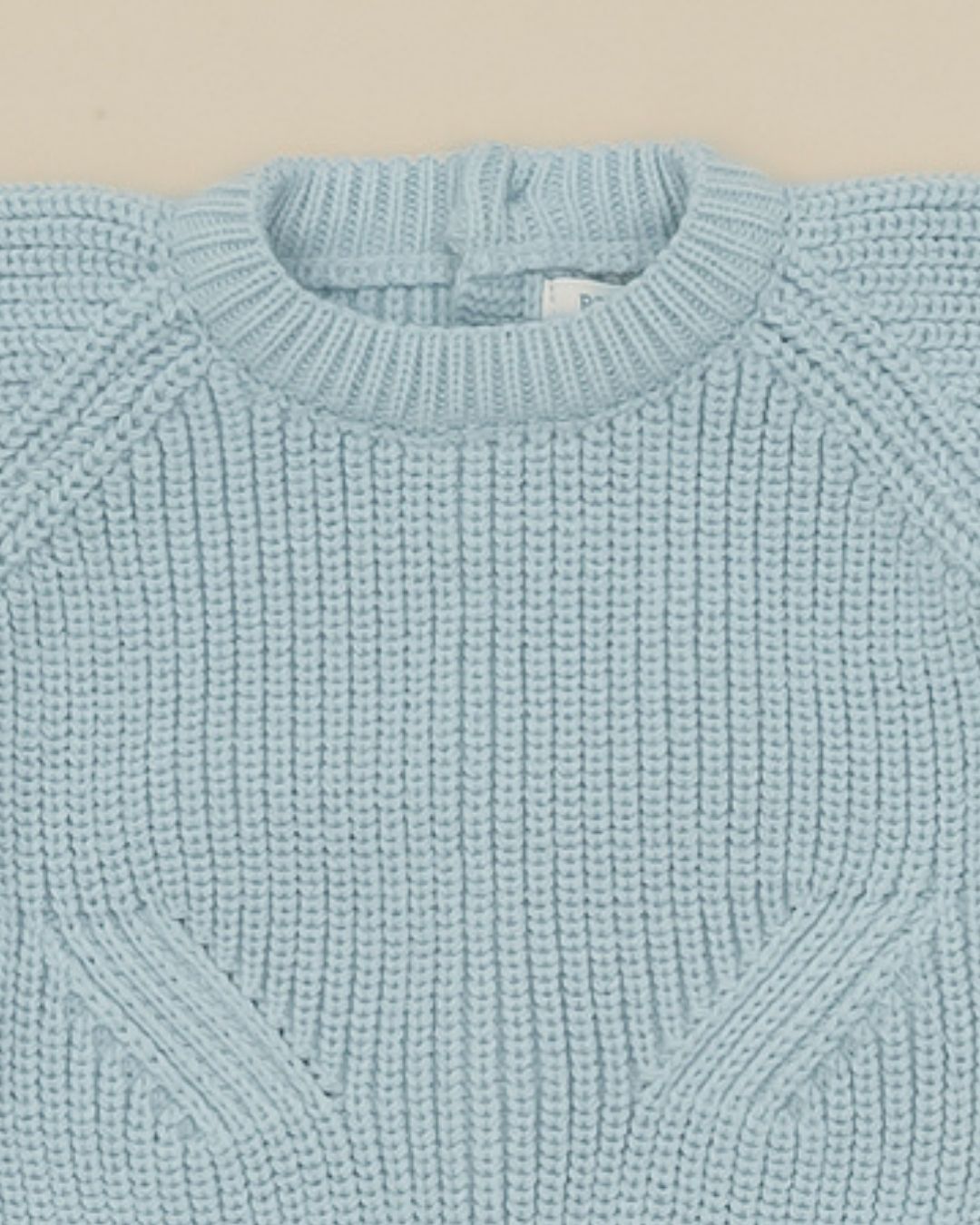 Jersey Punto Perlado Celeste Empolvado 🧶 Pearl Knit - Pangasa Baby