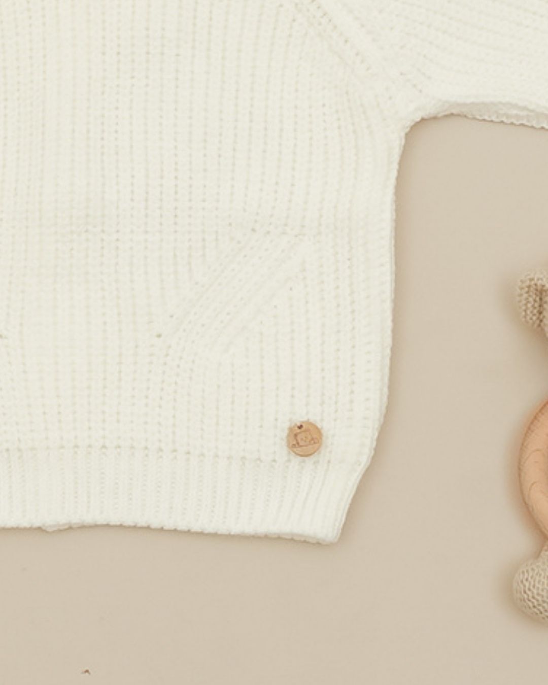 Jersey Punto Perlado Marfil 🧶 Pearl Knit - Pangasa Baby