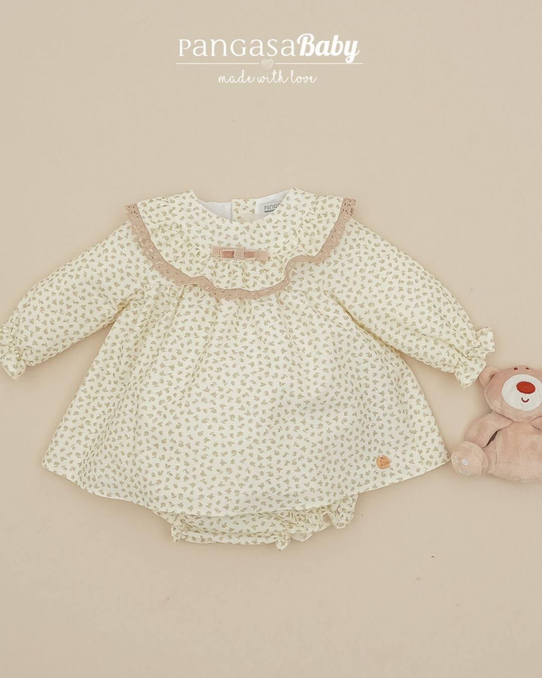 Jesusin Con Braguita Flor Verde Hoja 🍃 Baby Leaves - Pangasa Baby